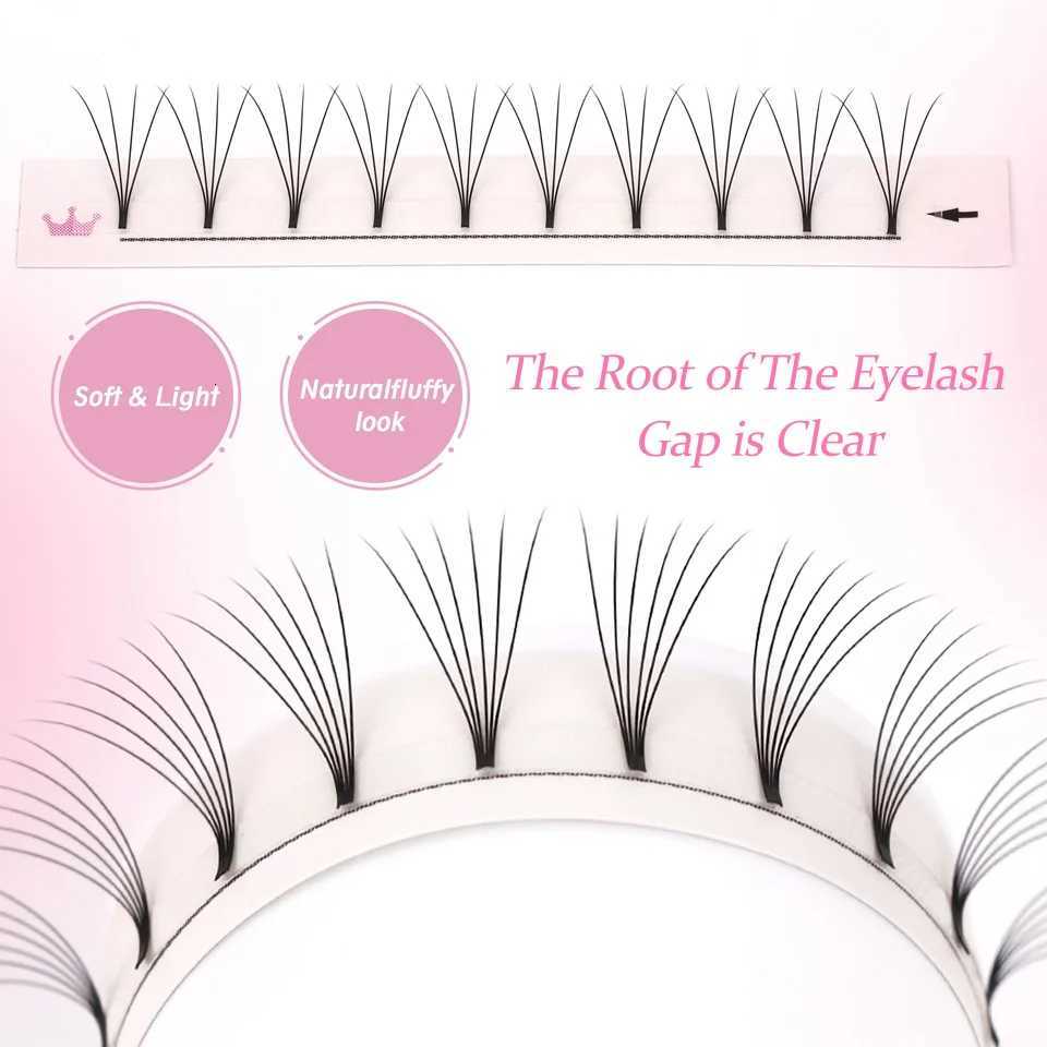 AGUUD Soft Natural Premade Volume Fans Short Stem 3d/4d/5d/6d Russian Volume Professional Eyelash Extension Faux Mink Lash CilioT251223