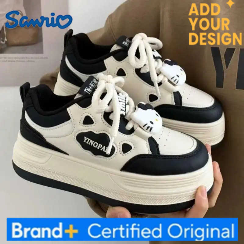 Sanrio Girl Hello Kitty Skate Shoes Student Children The Spring and Autumn Annals Breathable Waterproof Casual Shoes New Style H251223