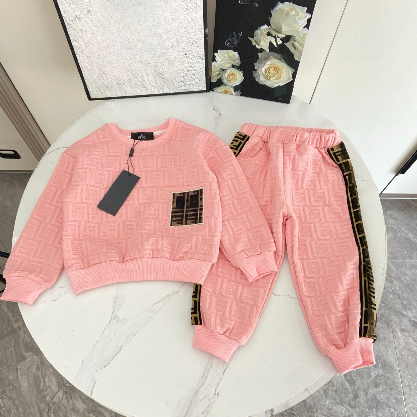 Designer Clothes Brand Letter Printed Sets for Children Autumn Cotton Clothing Set Kids Clothes Girl Baby Boy Clothes Fashion Tracksuits