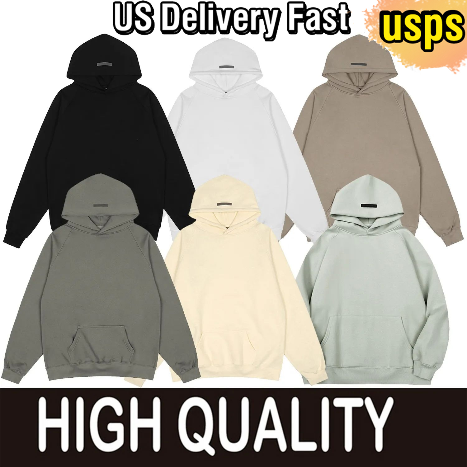 Essentials Designer Men Hoody Hoodies Pullover Sweatshirts Loose Long Sleeve Hooded Jumper Mens High Quality Women Tops Sudaderas