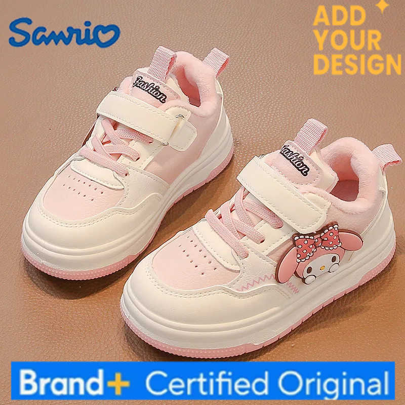 Sanrio spring and autumn new non-slip children casual shoes fashion Girls hello kitty velcro kuromi board shoes H251223