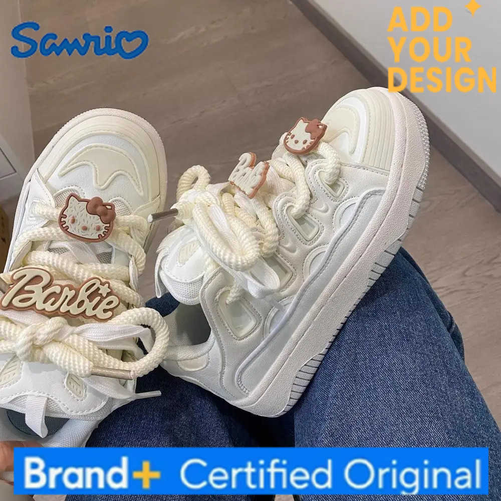Sanrio Cartoon Board Shoes Anime Hello Kitty Cute Sports Shoes Autumn Versatile Thick Bottom Sneakers Rise Leisure Sneaker Girl Gift H251223