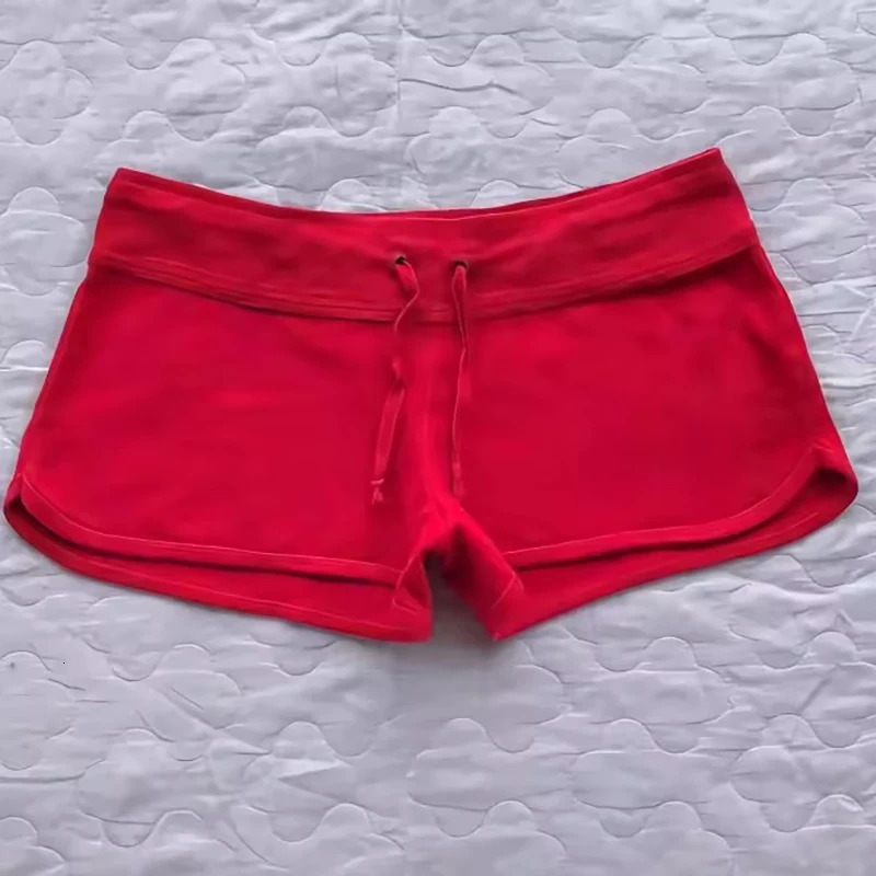 Y2K Casual low-rise Summer shorts for women Sporty style shorts Embroidered monogram print tight pants Kawaii Streetwear emo 251219