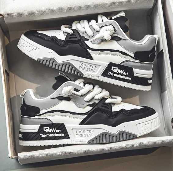 Athletic Shoes Fashion Mens Sneakers New Casual Shoes Lace Up Sport Running Shoes Platform Vulcanized Shoe Training Shoes Tenis Masculino H251223