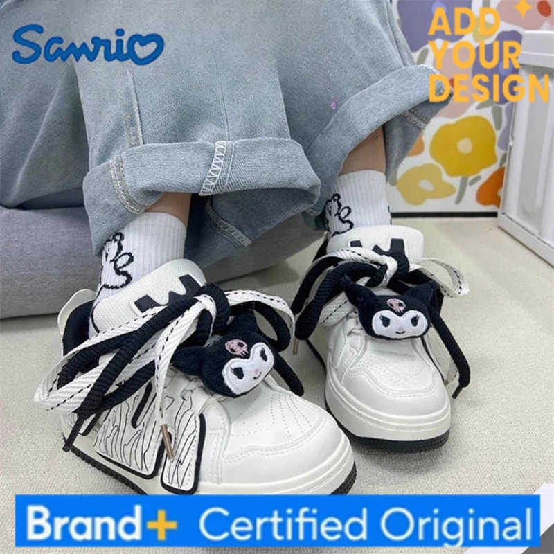 Sanrio Kawaii Kuromi Children Cute Cartoon Comfortable Sneaker Student Anti Slip Flat Shoes Running Shoes Birthday Gift for Kids H251223