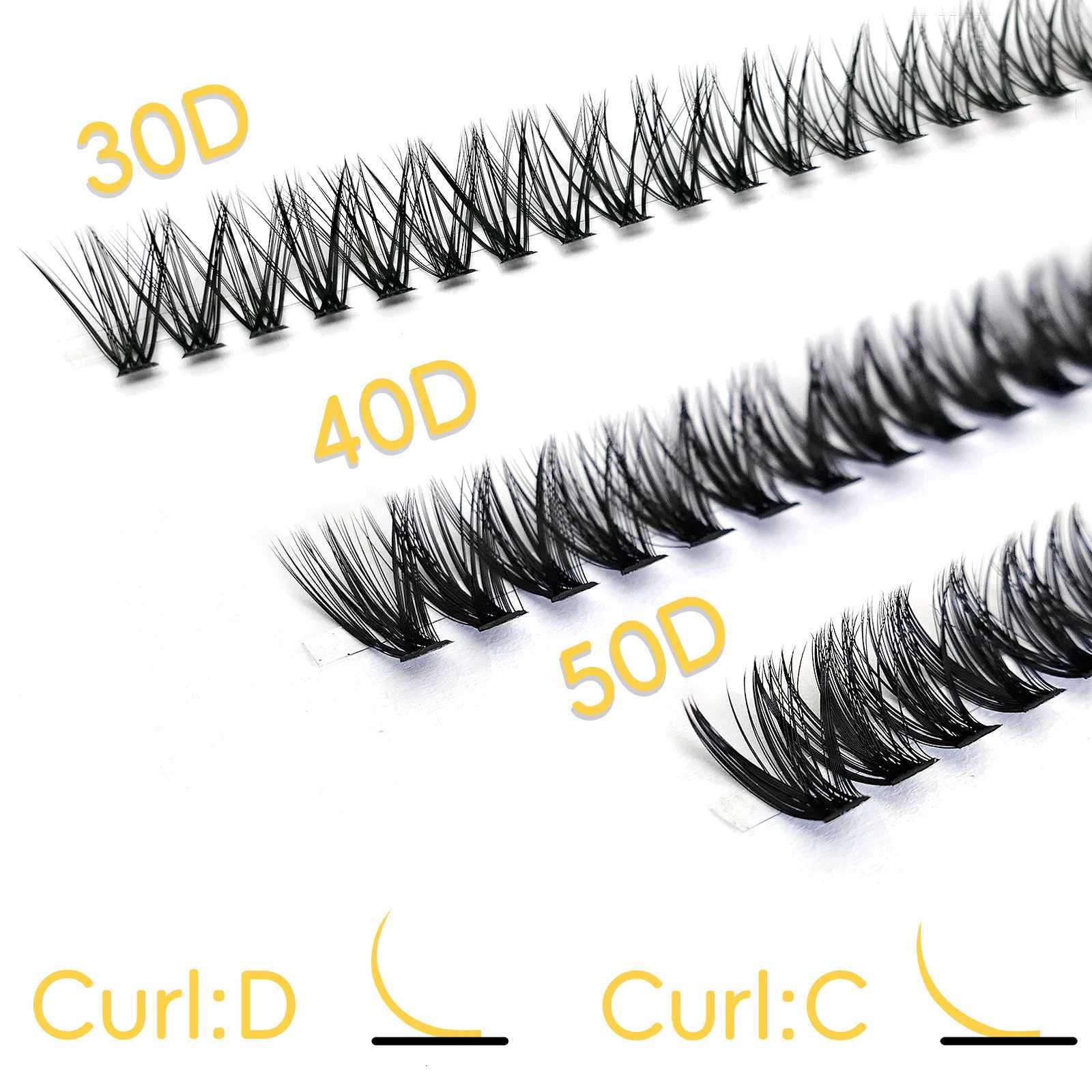 ANLINNET 100 natural eyelash makeup eyelash extension 30D/40D/50D personal eyelash cluster makeup false eyelash toolT251223