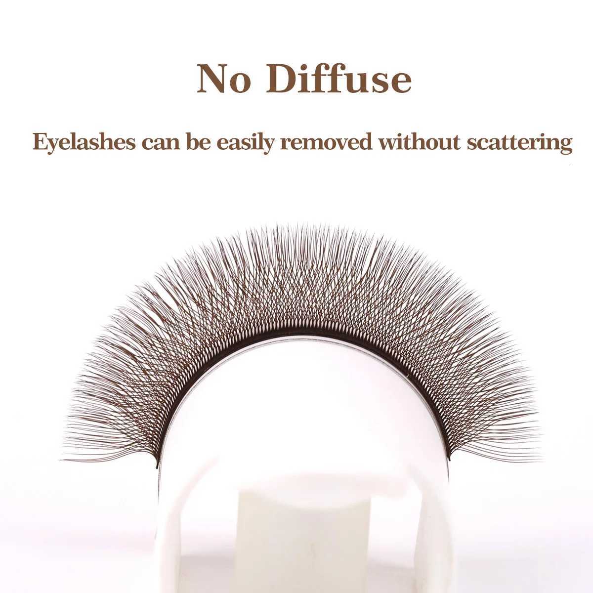 Medium Brown/Dark Brown W Style Faux Mink Eyelash Extension Natural Soft Premade Fans Brown 4D Fairy Clover Lash Tray MakeupT251223