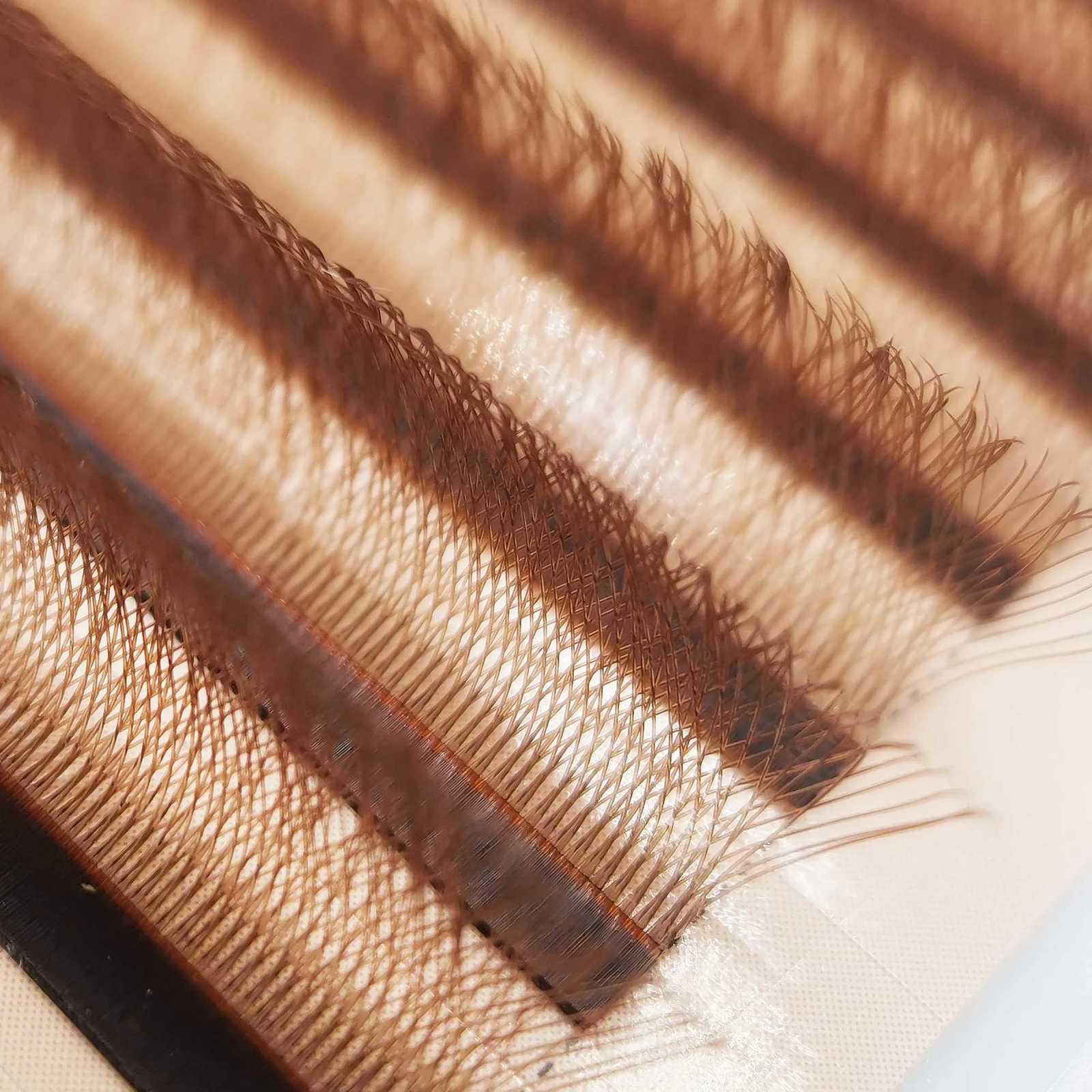 Supmacio Brown 3D/4D/5D W Lashes Bloom Automatic Flowering Soft Premade Fans Natural Soft Individual EyelashesT251223
