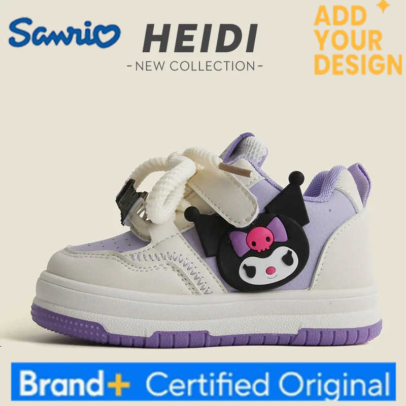 Sanrio My Melody Childrens Shoes Kuromi cartoon childrens outdoor leisure shoes Anime Spring and Autumn Girls Anti slip Sports Shoes H251223