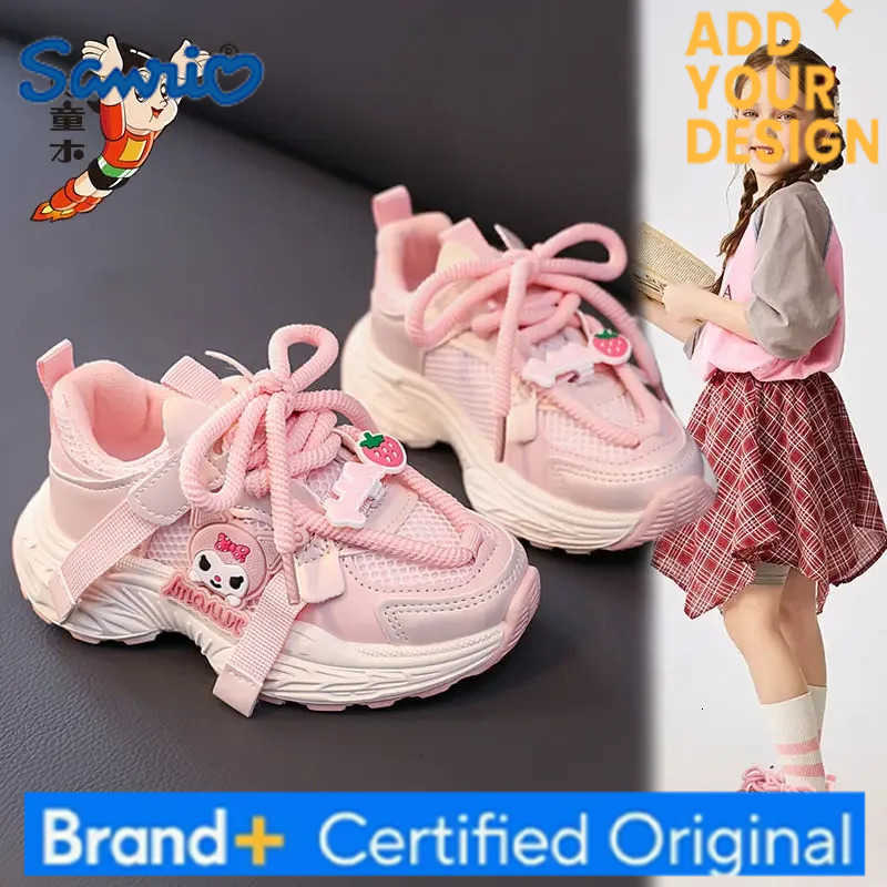 Sanrio Kawaii Student Cartoon Comfortable Sports Shoes Running Shoes Kuromi Children Birthday Gifts for Girls H251223