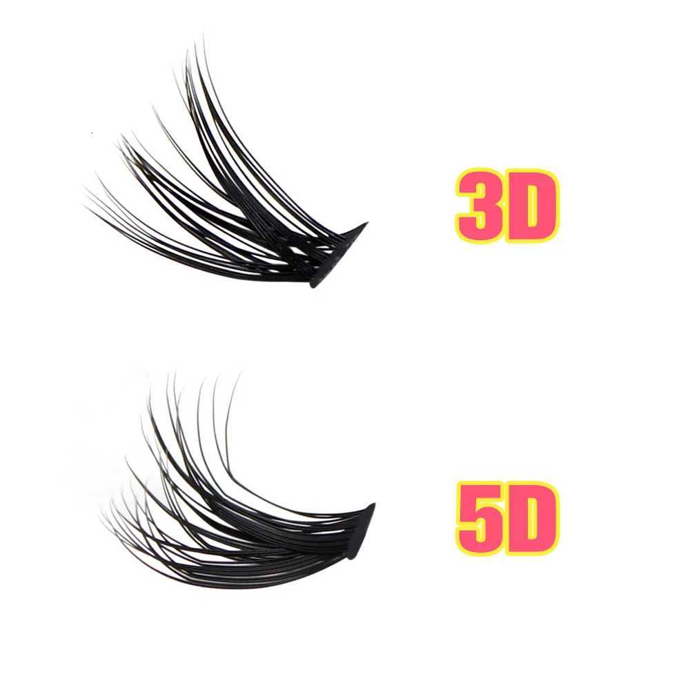 Whole sale Super Bunch New 3D/5D Effect Mix 240 Clusters Lashes 8-16mm Charm Style False Eyelashes Extension Russian VolumeT251223