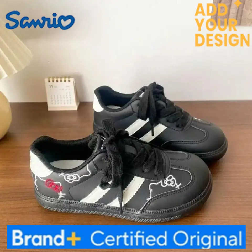 Sanrio 2025 Anime Girls Leisure Shoes Hello Kitty Cute Kawaii Cartoon Embroidery Sports Shoes Cute Thick Soled Shoes Student Shoes H251223