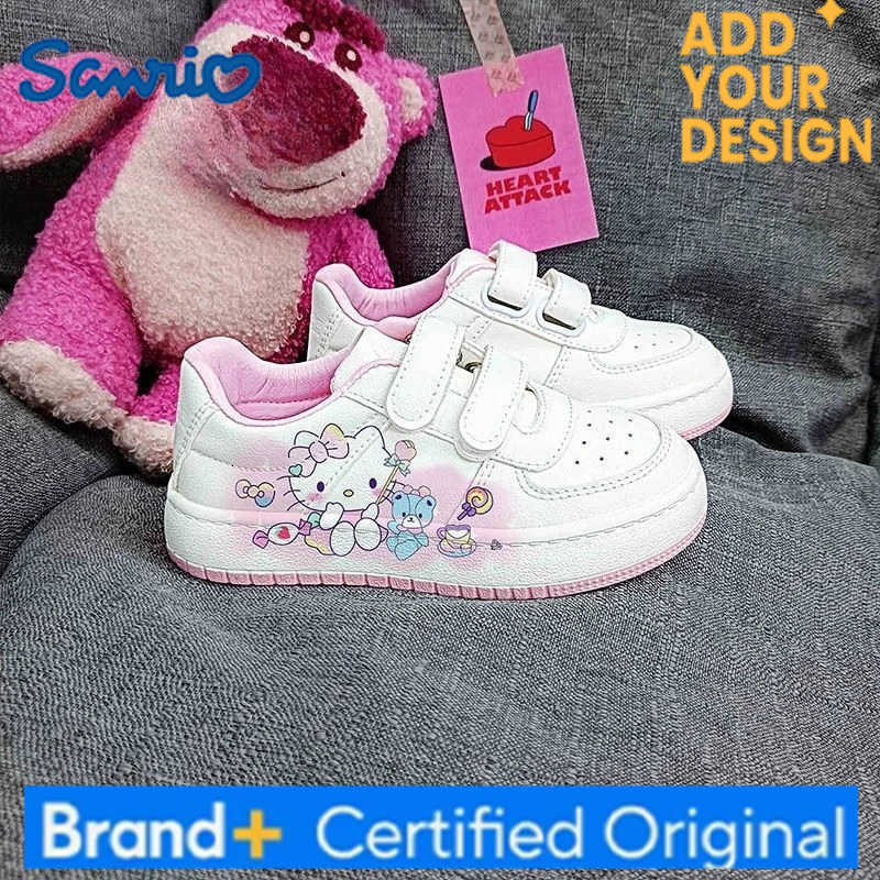 Sanrio Kawaii Hello Kitty Students Cute Cartoon Sneakers Children Comfortable Non Slip Running Shoes Christmas Gifts for Kids H251223