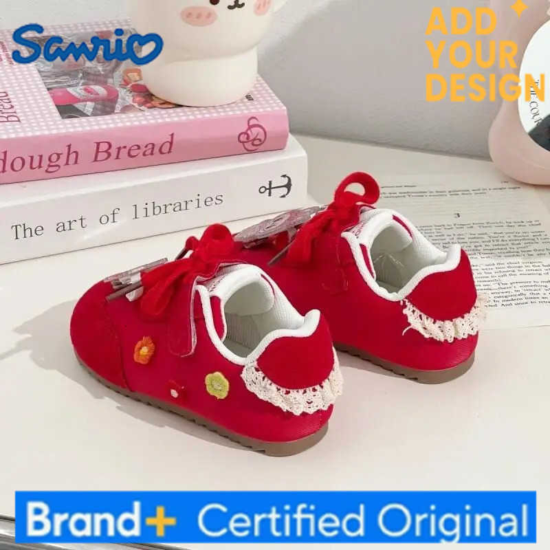 Sanrio new Hello Kitty Child sneakers Kawaii Anime Casual Student Non-Slip Wear-Resistant Comfort Autumn Sneakers Training shoes H251223