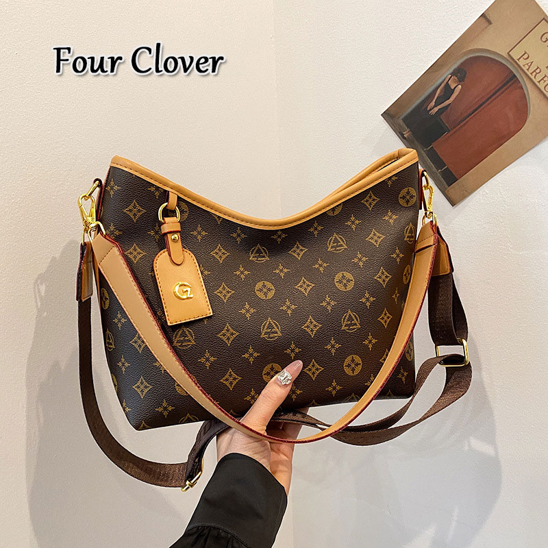 Luxury Handbag Women's Fashion Casual Underarm Tote Messenger Bag Free Shipping Vintage Print Handbag Large Capacity Minimalist Shoulder Crossbod