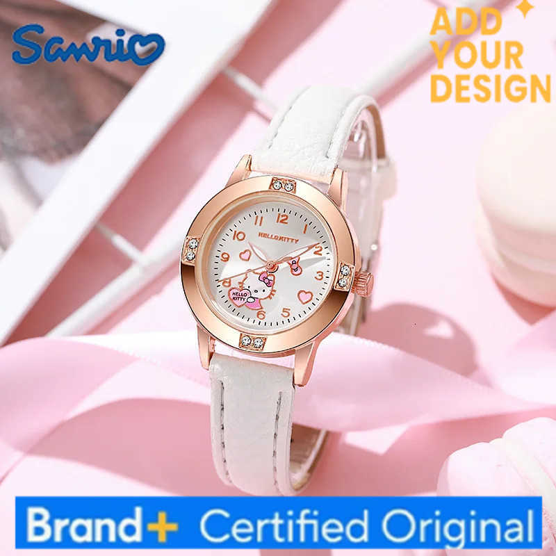Sanrio Hello Kitty Cartoon Watch Anime peripheral Cinnamoroll Quartz watch Exquisite Jewelry Birthday Gifts For Boys And Girls H2512231