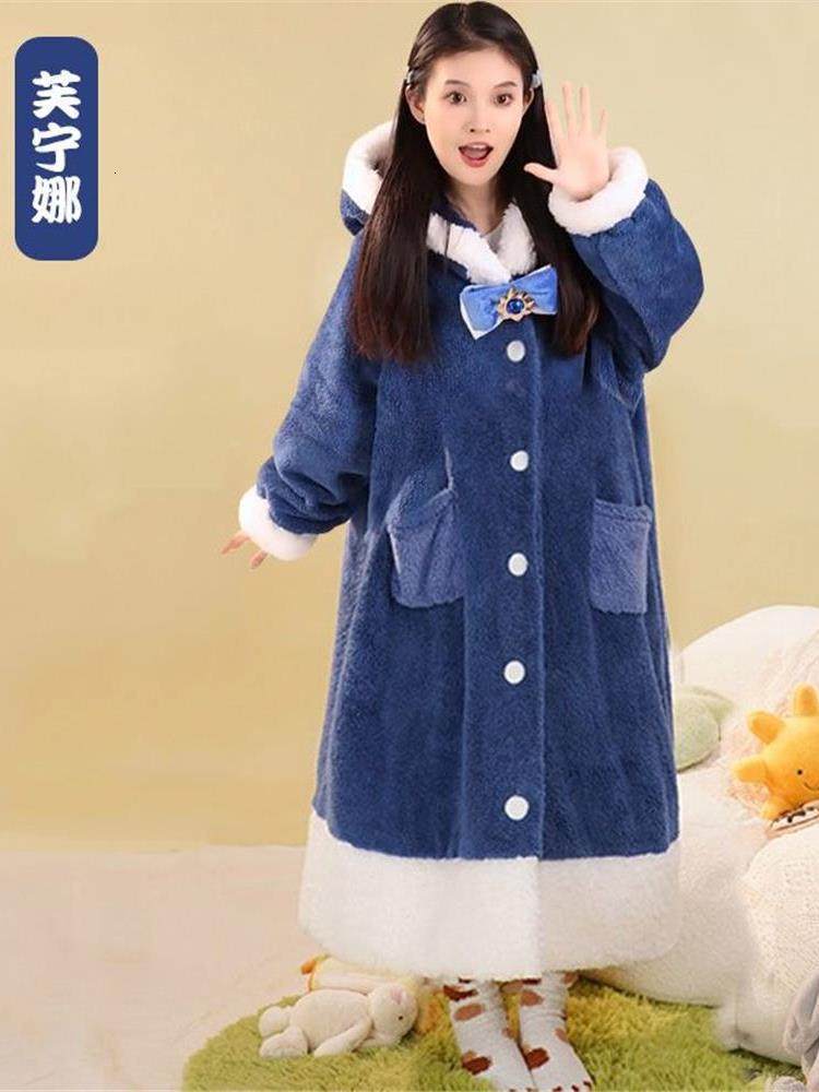 Women's Robe Kawaii Genshin Impact Plush Toys Scaramouche Ganyu Klee Plush Pajamas Soft Stuffed Home Clothes Robe Cute Men Women Night Cloth 2312