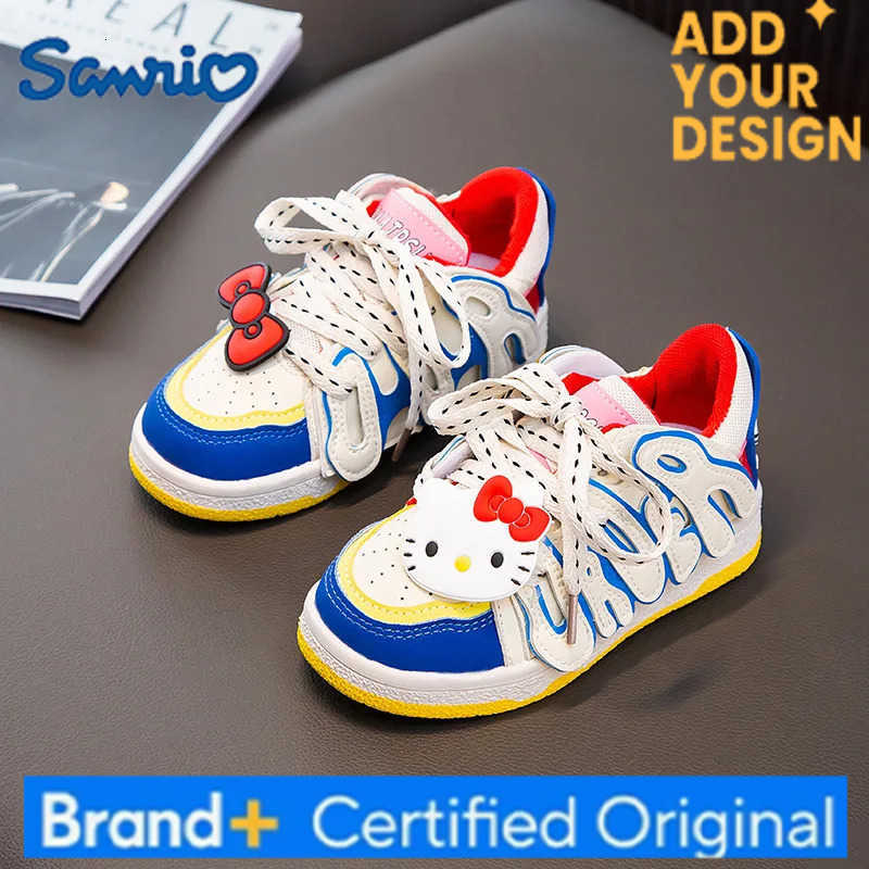 Sanrio Girls Cute Cartoon Hello Kitty Casual Shoes Korean Style Trendy Brand Shoes Boys and Girls Kids All-match Sports Shoes Sneakers H251223