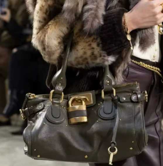 Millennium Girl Retro Weathered Lock Clasp Bag - Crossbody Handbag for Women - 2025 Autumn/Winter New Style Tote Bag H251223