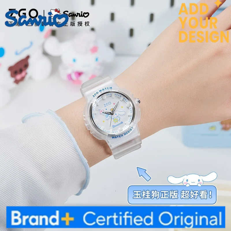 Sanrio X Cinnamoroll Childrens Watch Waterproof Fashion Quartz Watch Luminous Hands Creative Dial Plate Gift Boys Girls 355 H251223