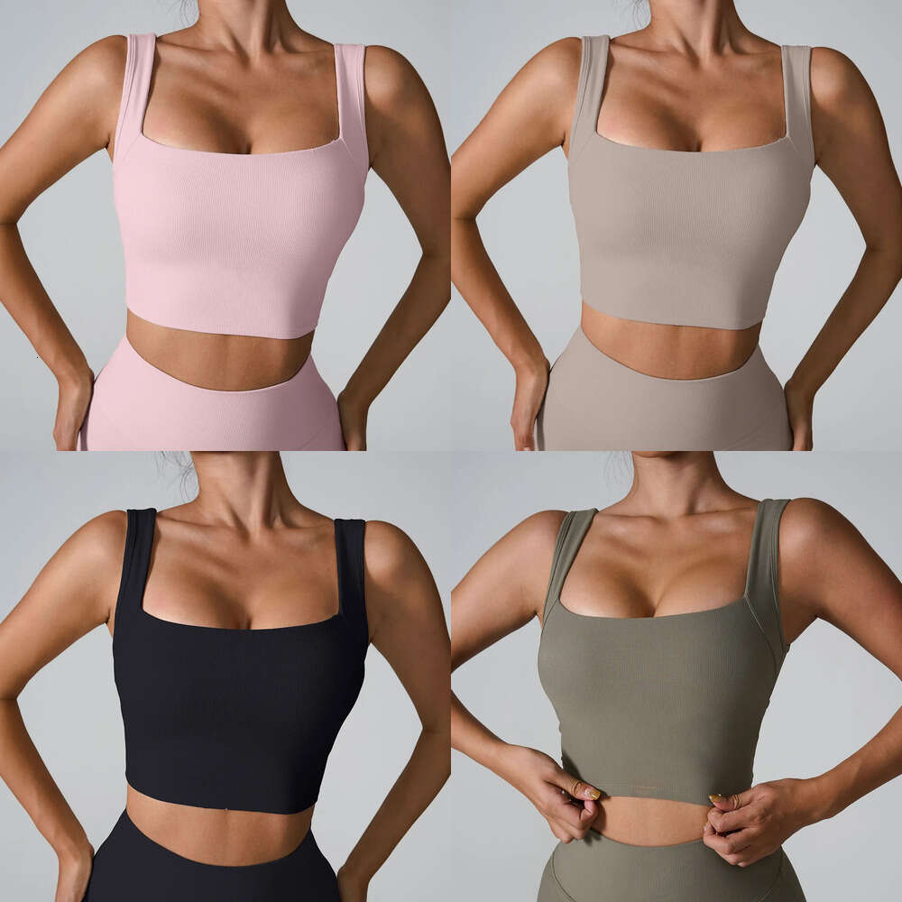 2025 10A alonessitys set Women Sports Bras Tops bralette Backless Fintness Tank lingerie Solid alonessitys Workout Breathble Shockproof Top Female