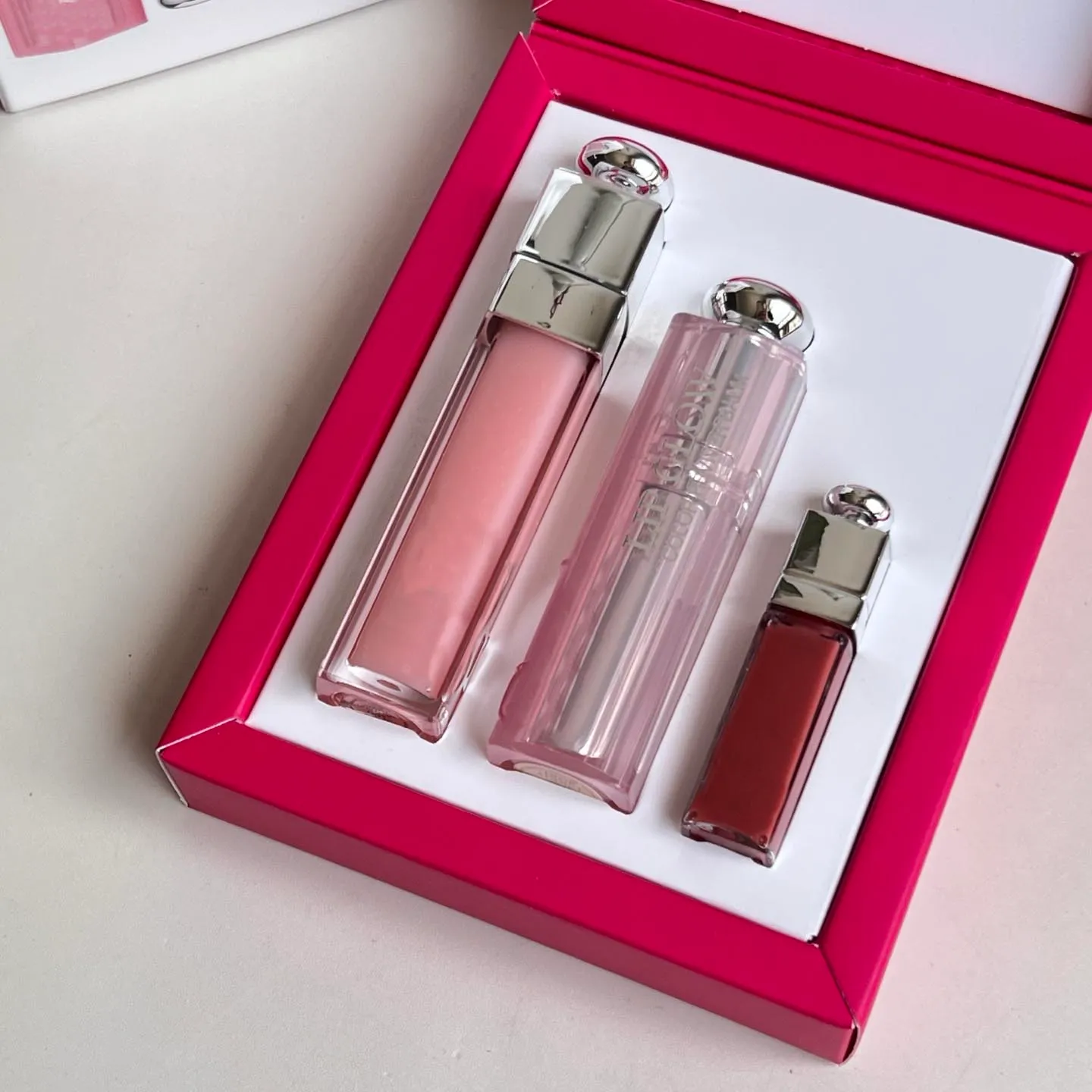 Brand Lip Care Set Balm Red Heart Butterfly Luxery Brand Top Quality Lip Glow Lipstick 3.2g Lip Maximizer 6ml Moisturizing Best Gifts For girl