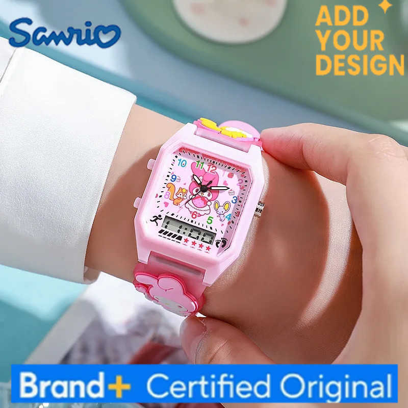 Sanrio Cartoon Hello Kitty Children watches Kuromi Melody digital watch Student Party Kids Girls Gifts Birthday Present H251223
