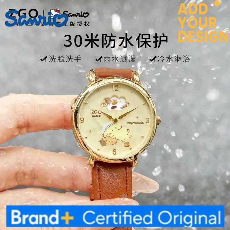 Sanrio Cartoon Anime Series Pudding Dog Peripheral Watch Simple Waterproof Pointer Fashion Quartz Movement Watch H251223