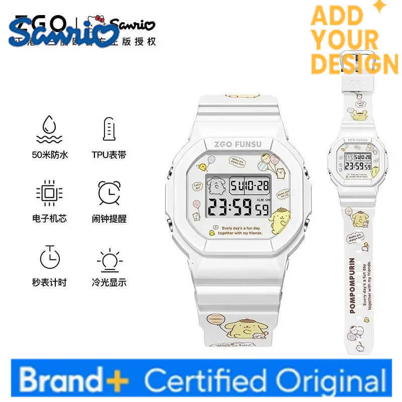 Sanrio PachaSophomore dog Series Waterproof Luminous Electronic Watches for Girls Students Decorated KT Birthday Gifts H2512231