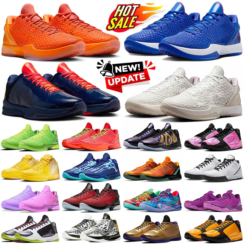 With Box Designer Basketball Shoes Mamba 8 6 5 Mambacita Black Potro Reverse Grinch Light Bone White Platinum Violet X-Ray Easter Del Sol Men Women Trainers Sneakers