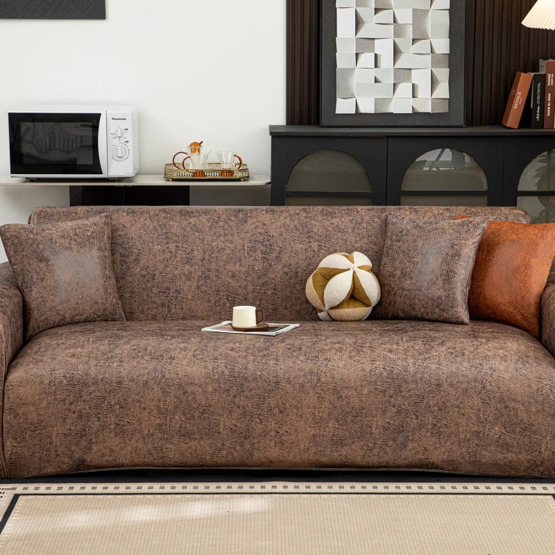 Adjustable Waterproof Elastic Sofa Cover Armchair Protector Corner L Shape Stretch Slipcovers Couch Covers 12345 Seater 251222