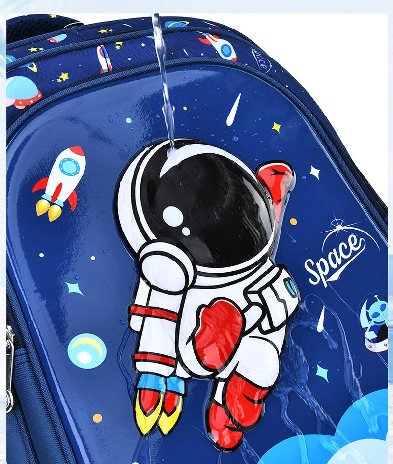 Childrens Shoulder Bag Kid Backpack Cartoon 3D Stereoscopic Astronaut Little Boy Dream Schoolbag Waterproof Elementary School 251222