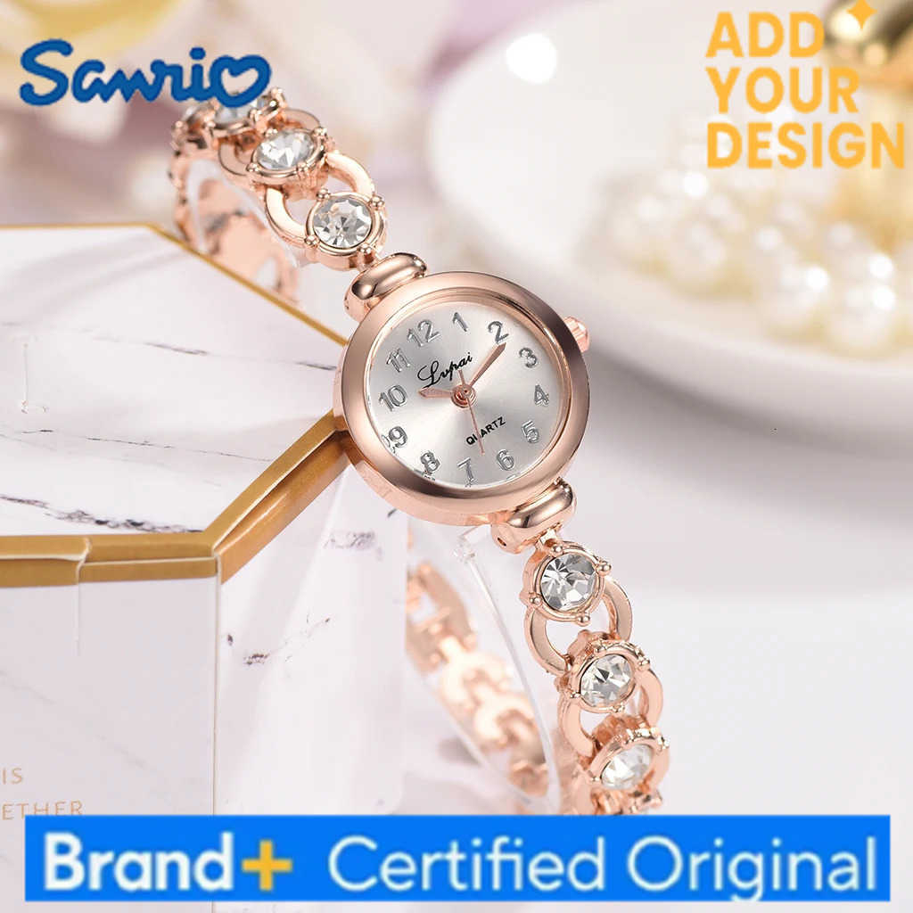 Sanrio Women Watches 2024 Luxury Brands Stainless Steel Crystal Bracelet Wrist Watch Fashion Ladies Dress Reloj Mujer Montre Femme H251223