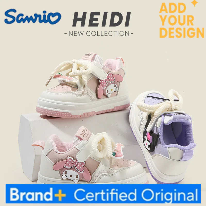 Sanrio My Melody Kids Shoes Kuromi Cartoon Toddler Outdoor Shoes Anime Spring Fall Girls Non-Slip Sneakers Casual Shoes Gift H2512231