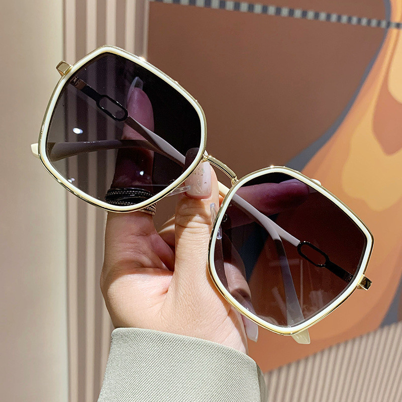 Tlofedi Sunglasses For Women Men Design Sunglasses Oversized Polarized UV400 Sunglasses Fashion Classic Luxury Glasses Goggle Pilot Alloy Frame Eyewea