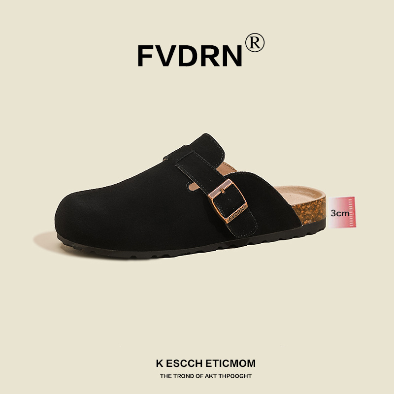 Free shipping designer slippers for womens flat slippers pink blue khaki black red yellow Fashionable Versatile Genuine Leather Soft Sole Slippers