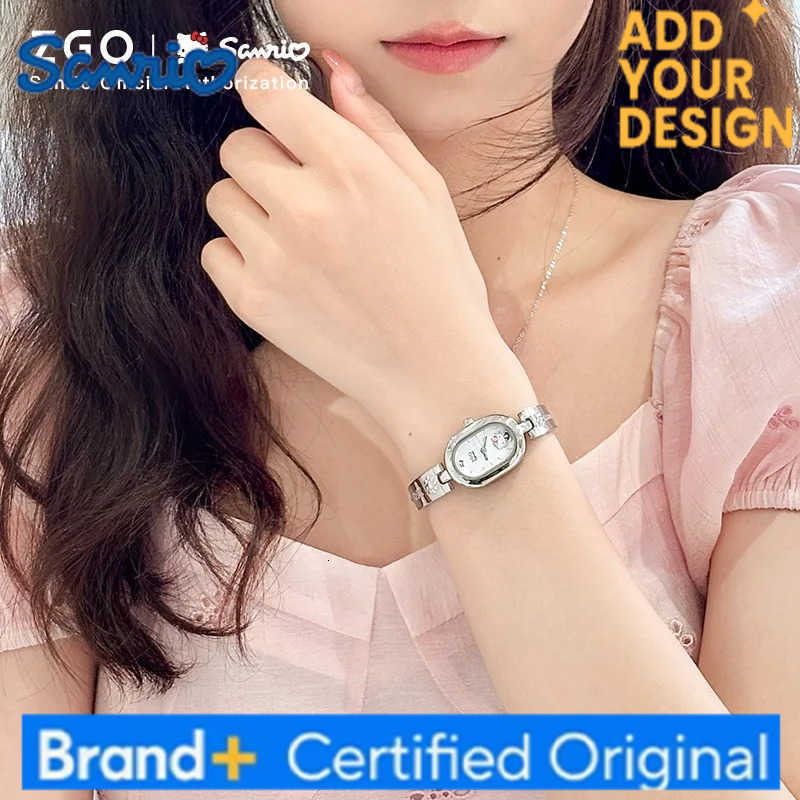 Sanrio New X Hello Kitty Watch For Schoolgirl Light Luxury Niche Ladies Bracelet Watches For Teenage High School Girls 2187 H251223
