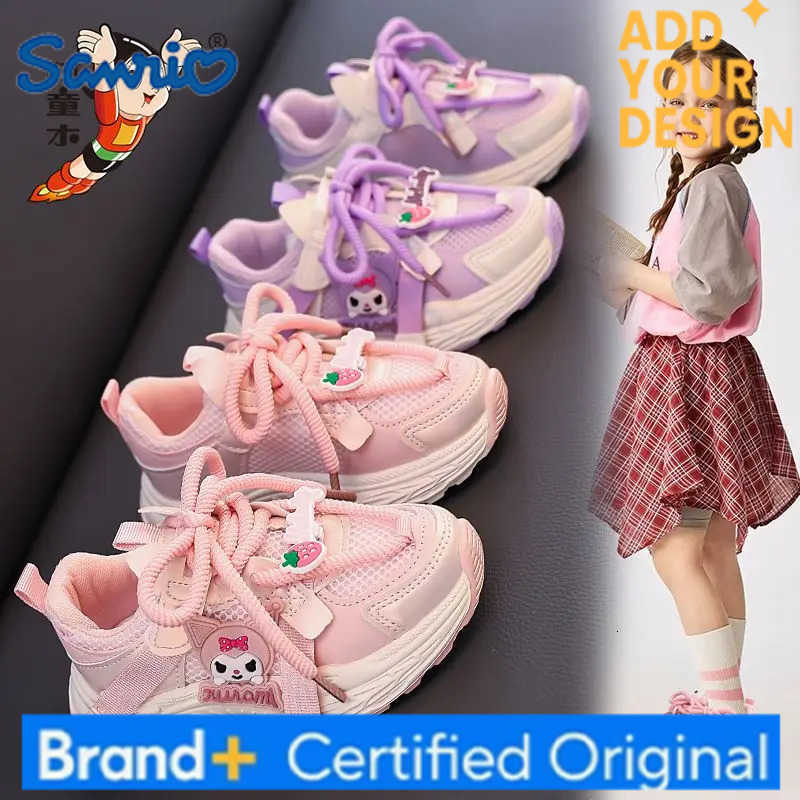 Sanrio Kawaii Student Cartoon Comfortable Sports Shoes Running Shoes Kuromi Children Birthday Gifts for Girls H251223