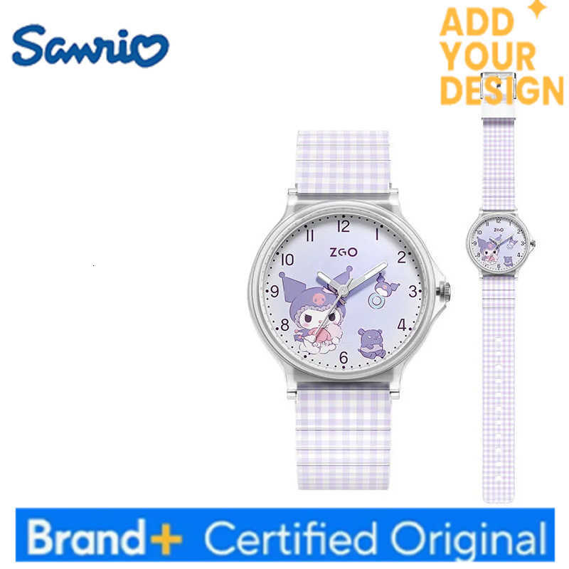 Sanrio Miniso Watch Kawaii Hello Kitty Cinnamoroll Watch Ins Korean Daily Household Items Cartoon Anime Friend Birthday Gift H251223