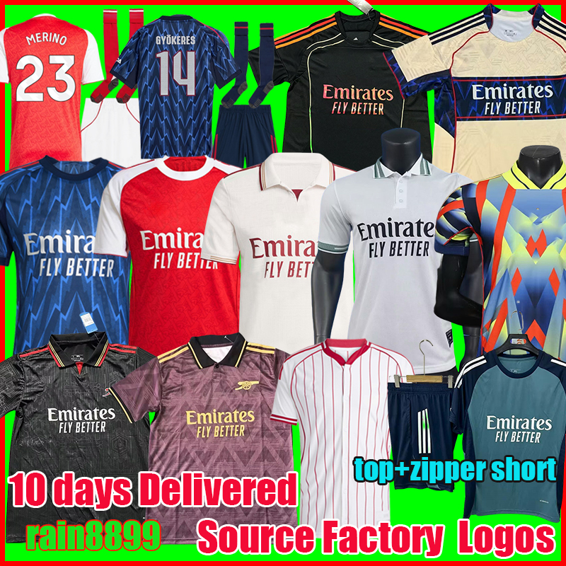 arsenallfootball 25 26 kits RICE GYOKERES soccer jerseys SALIBA Gunners MARTINELLI G. JESUS ARSen MAHARISHI jersey SAKA football shirt ODEGAARD No More Red kit 2025