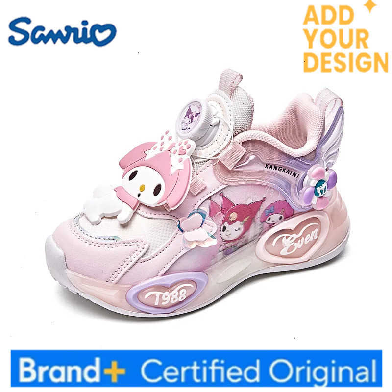 Sanrio Hot Girl My Melody Kawaii Fashion Luminous Shoes Student Spring and Autumn Seasons Cartoon Child Casual Shoes New Style H251223