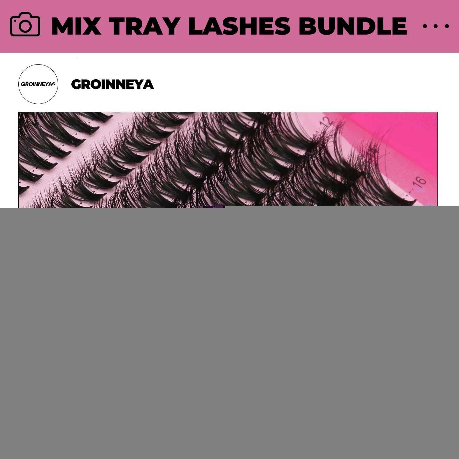 DIY Lashes Extension Kit Individual Lashes Clusters Faux Mink Eyelash Extension Mix set with Lash Bond and Seal MakeupT251223