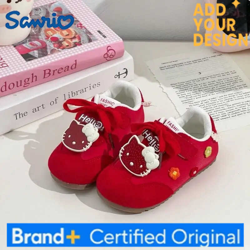 Sanrio new Hello Kitty Child sneakers Kawaii Anime Casual Student Non-Slip Wear-Resistant Comfort Autumn Sneakers Training shoes H251223