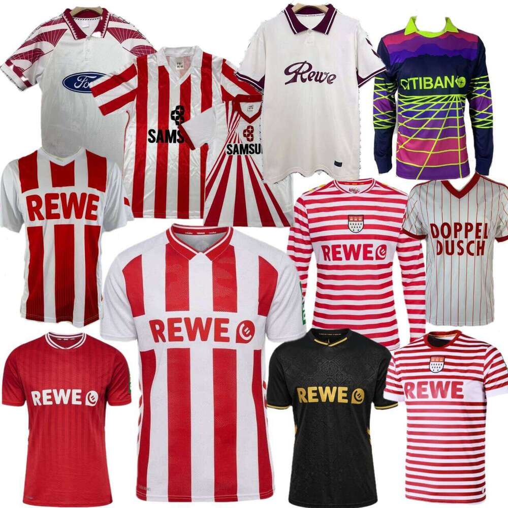 Retro classic 1.FC Koln Soccer 2025 2026 17 18 90 91 96 97 87 86 85 82 83THIELMANN KAINZ ACHE KILIAN S.EL MALA BULTER KAMINSKI Customized soccer shirt Men Kids
