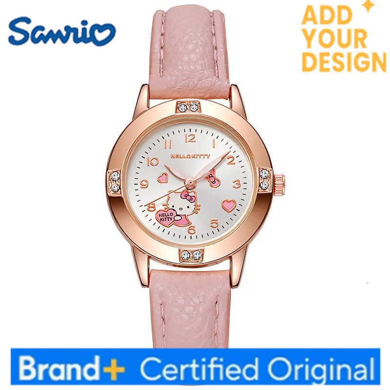 Sanrio Hello Kitty Cartoon Watch Anime peripheral Cinnamoroll Quartz watch Exquisite Jewelry Birthday Gifts For Boys And Girls H2512231