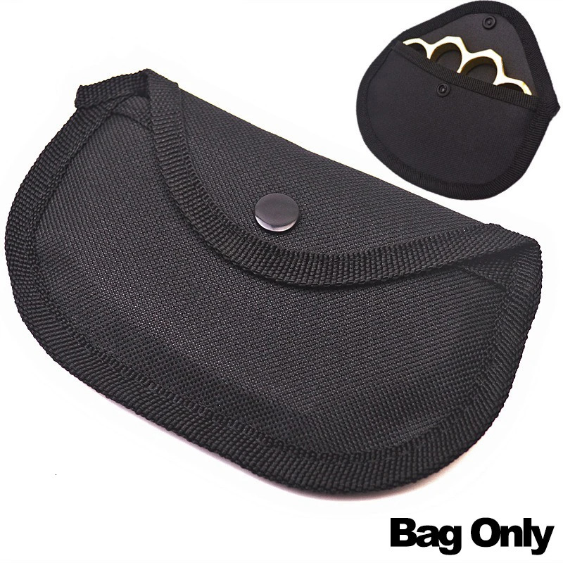 2/4Pcs Waist Pouch Finger Tiger Protection Bag Iron Four-finger Cloth Cover Shockproof Soft Lining Fist Ring Hanging Buckle Bag 251222