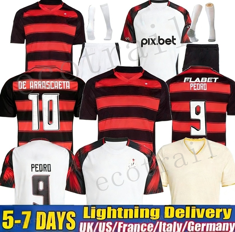 25 26 FlamengoS soccer jerseys 2025 2026 DIEGO E.RIBEIRO GABRIEL B. GABI PEDRO DE ARRASCAETA GERSON B.HENRIQUE Camisa Mengo Men women football shirt