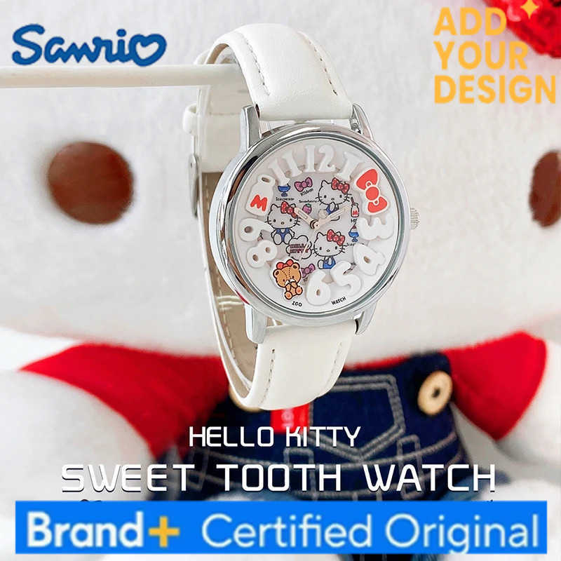 Sanrio Hello Kitty Womens Watch fashionable luminous waterproof quartz watch for girls and students gift 2130 H251223