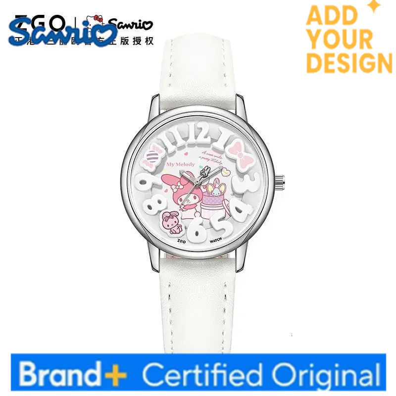Sanrio Melody Childrens Luminous Watch Girls Ins Quartz Watches Cute Birthday Gifts H251223