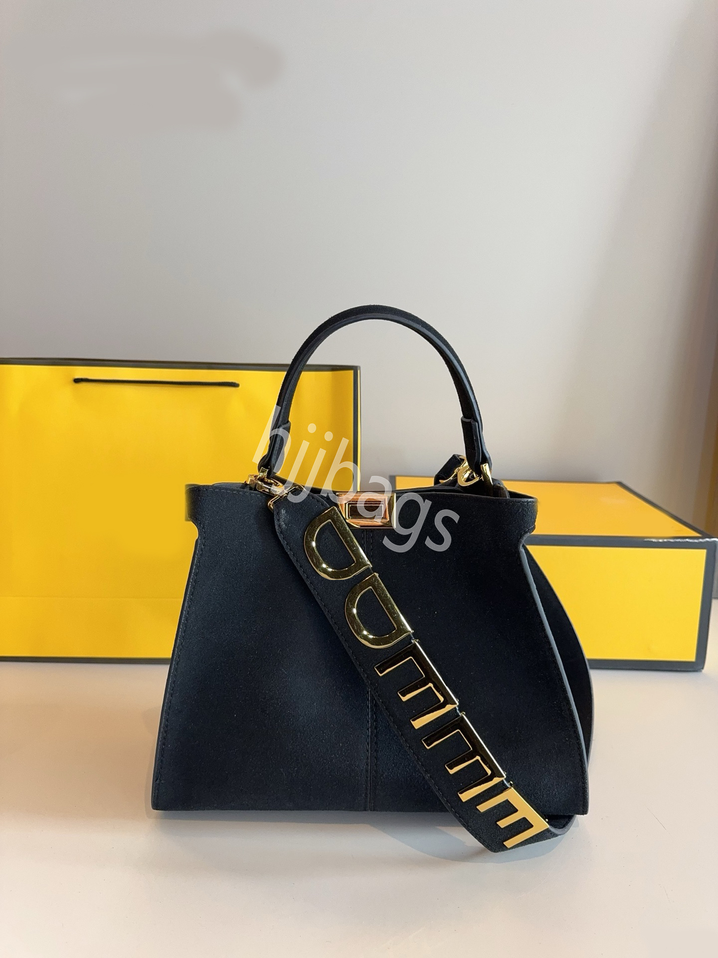 Designer Top Handle Small Shoulder Womens Genuine F Leather Bags Vintage Handbags Crossbody Purse Black Bag With Strap deef Kitten bag